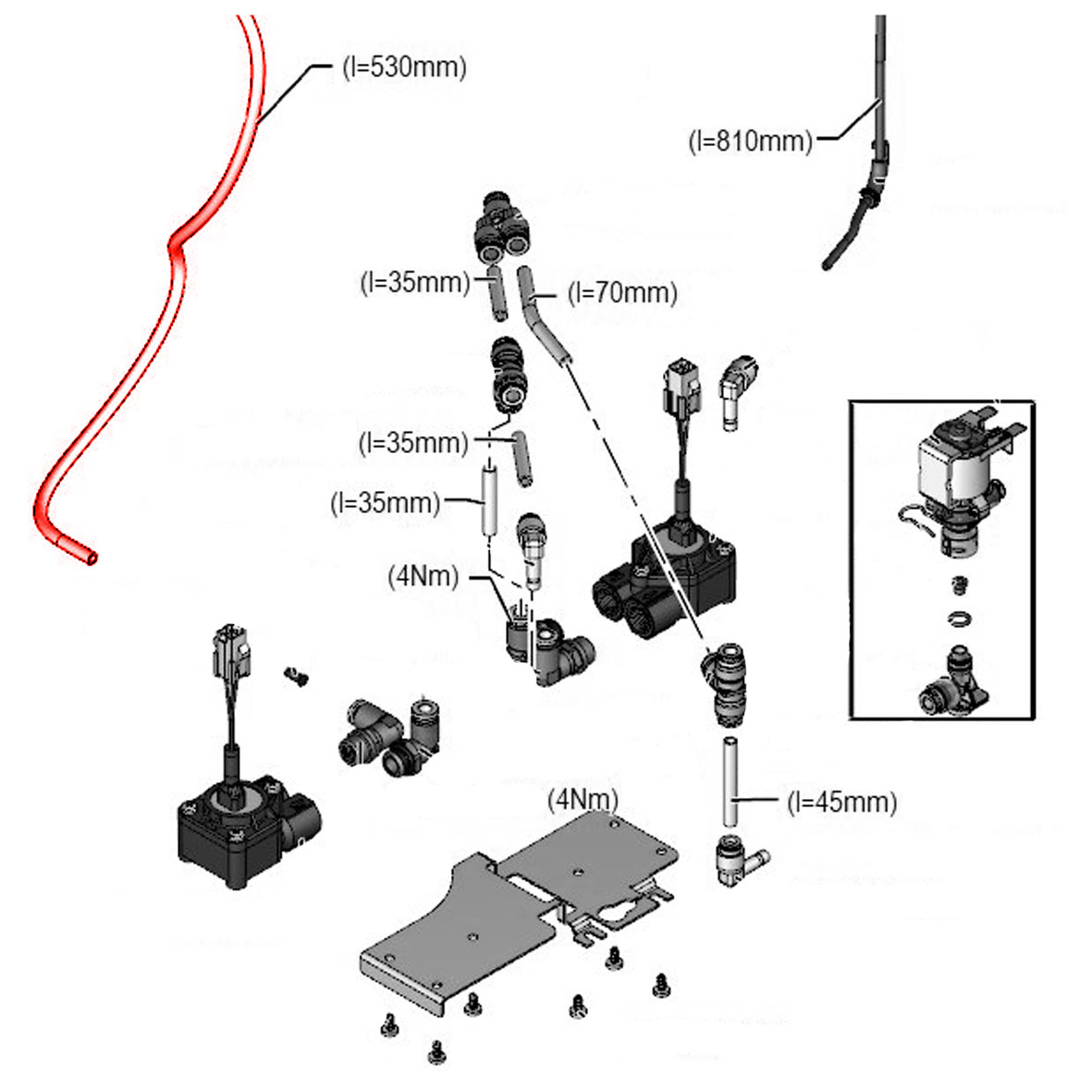 Schlauch Ø6/4 PFA